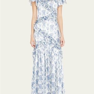 LOVESHACKFANCY
Kenya Square-Neck Ruffle Maxi Dress